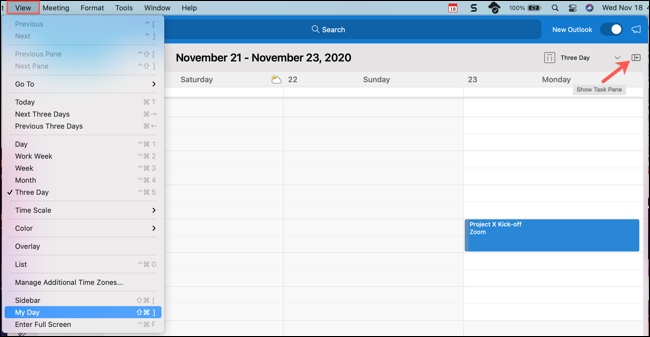 propose a meeting in outlook for mac